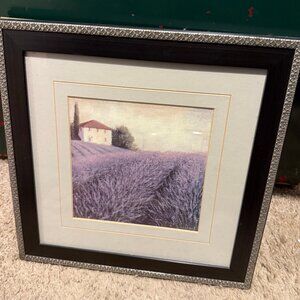 James J.Weins Lavendar Field Matted Print 13x13 Art